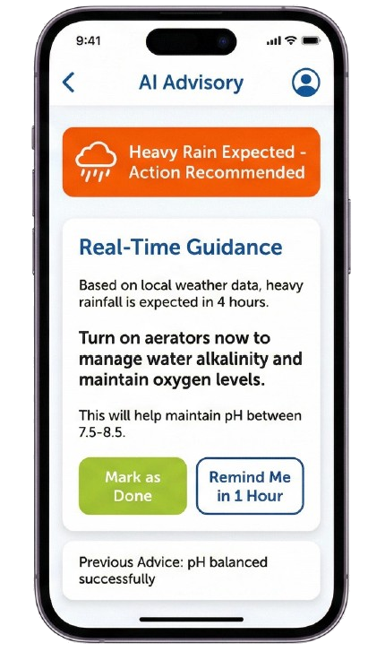 RISCO App — AI Advisory Screen